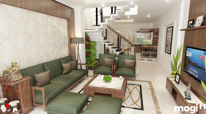 6 cách bố trí nội thất phòng khách nhà ống hiệu quả và tiết kiệm không gian